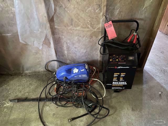 Pressure washer & battery charger, #2828